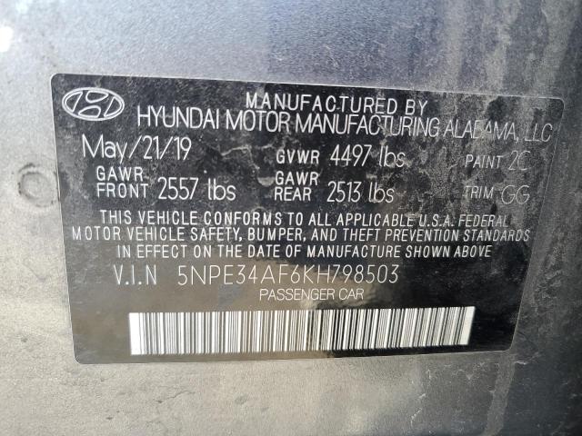 Photo 11 VIN: 5NPE34AF6KH798503 - HYUNDAI SONATA LIM 