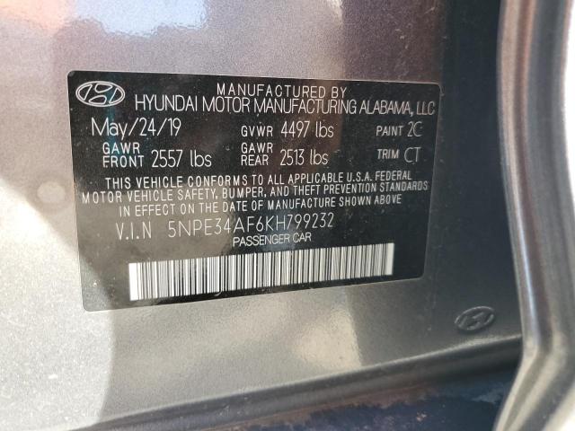 Photo 11 VIN: 5NPE34AF6KH799232 - HYUNDAI SONATA LIM 