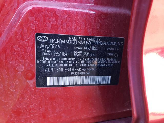 Photo 11 VIN: 5NPE34AF6KH818491 - HYUNDAI SONATA 