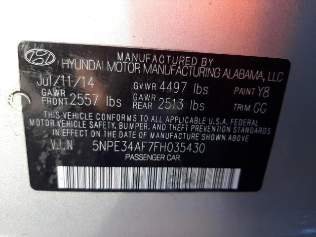 Photo 9 VIN: 5NPE34AF7FH035430 - HYUNDAI SONATA SPO 