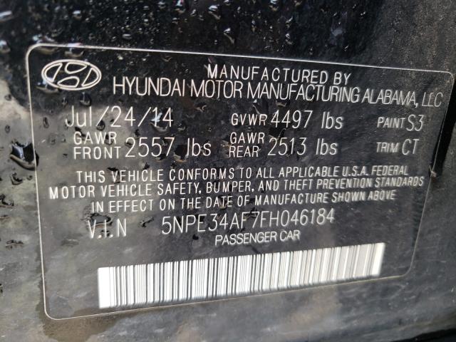 Photo 9 VIN: 5NPE34AF7FH046184 - HYUNDAI SONATA SPO 