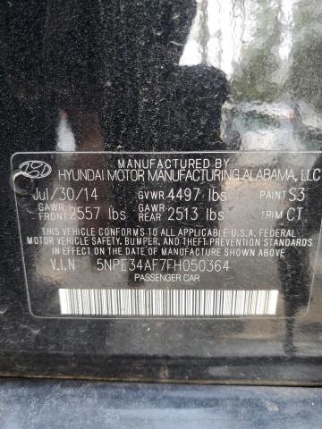 Photo 9 VIN: 5NPE34AF7FH050364 - HYUNDAI SONATA SPO 