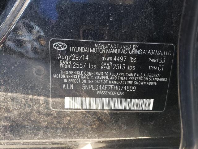 Photo 11 VIN: 5NPE34AF7FH074809 - HYUNDAI SONATA 