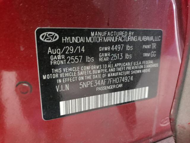 Photo 11 VIN: 5NPE34AF7FH074924 - HYUNDAI SONATA 