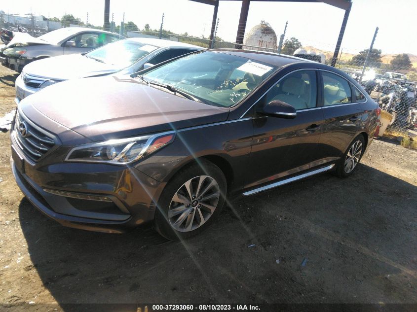 Photo 1 VIN: 5NPE34AF7FH086118 - HYUNDAI SONATA 