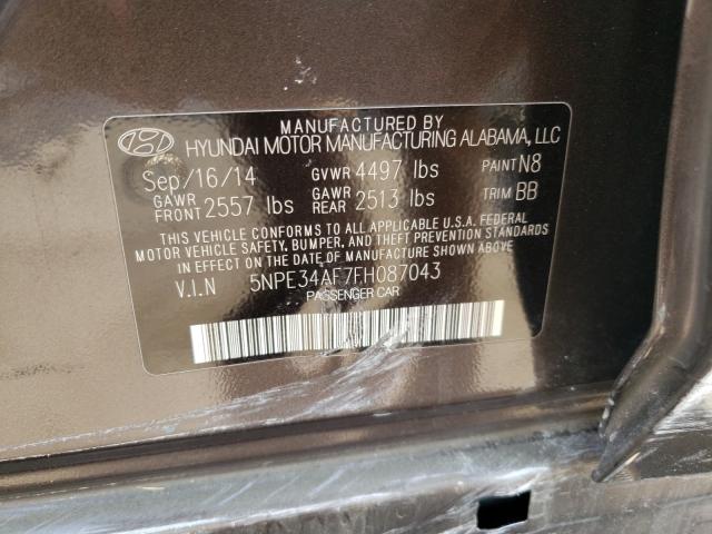 Photo 9 VIN: 5NPE34AF7FH087043 - HYUNDAI SONATA SPO 