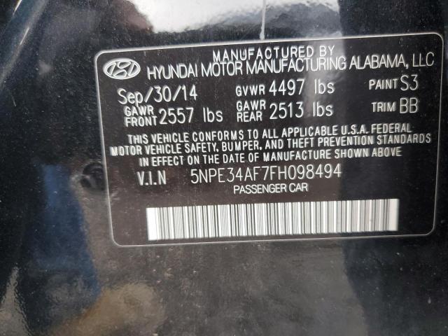 Photo 11 VIN: 5NPE34AF7FH098494 - HYUNDAI SONATA 