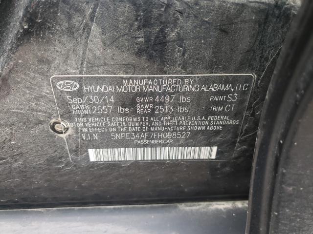 Photo 9 VIN: 5NPE34AF7FH098527 - HYUNDAI SONATA SPO 