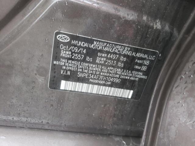 Photo 11 VIN: 5NPE34AF7FH104990 - HYUNDAI SONATA 