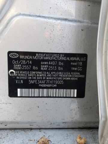 Photo 9 VIN: 5NPE34AF7FH119005 - HYUNDAI SONATA SPO 