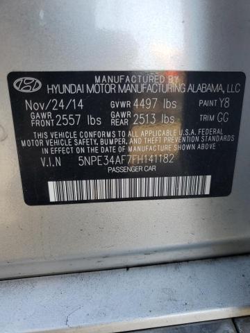 Photo 11 VIN: 5NPE34AF7FH141182 - HYUNDAI SONATA 