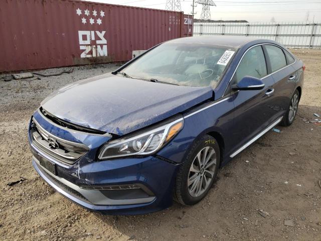 Photo 1 VIN: 5NPE34AF7FH189121 - HYUNDAI SONATA SPO 