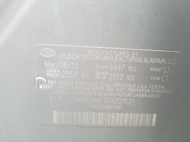 Photo 9 VIN: 5NPE34AF7FH207021 - HYUNDAI SONATA SPO 