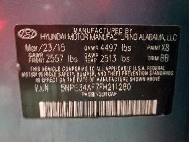 Photo 9 VIN: 5NPE34AF7FH211280 - HYUNDAI SONATA 