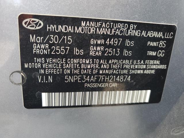 Photo 11 VIN: 5NPE34AF7FH214874 - HYUNDAI SONATA 