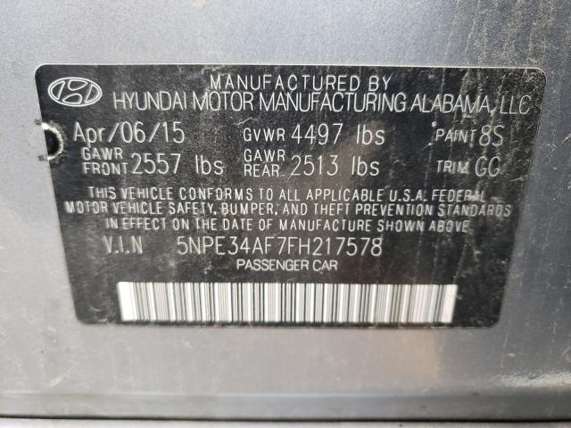 Photo 9 VIN: 5NPE34AF7FH217578 - HYUNDAI SONATA 