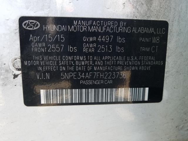 Photo 9 VIN: 5NPE34AF7FH223736 - HYUNDAI SONATA 