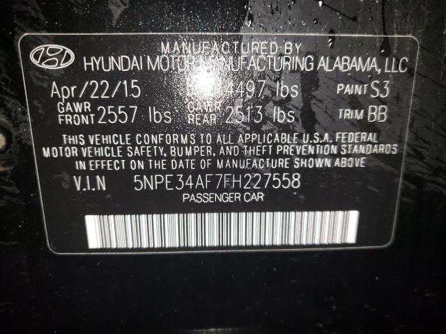 Photo 9 VIN: 5NPE34AF7FH227558 - HYUNDAI SONATA SPO 