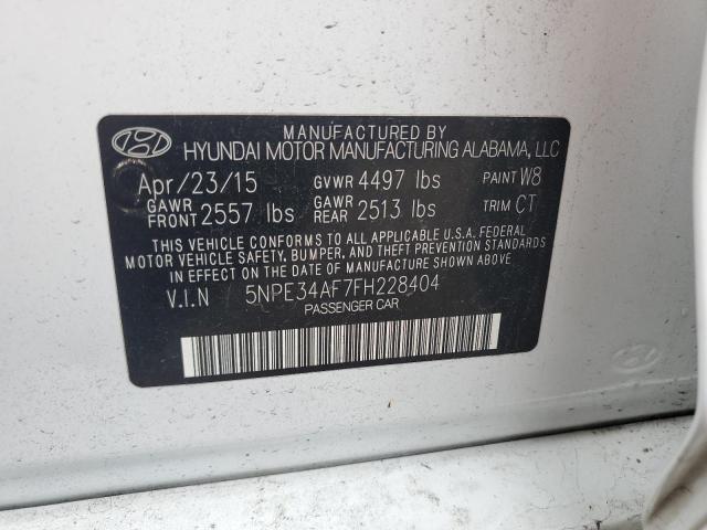 Photo 11 VIN: 5NPE34AF7FH228404 - HYUNDAI SONATA SPO 