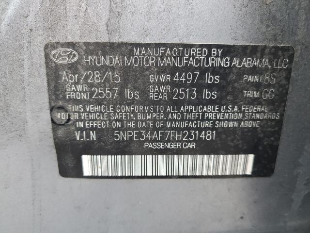 Photo 11 VIN: 5NPE34AF7FH231481 - HYUNDAI SONATA SPO 