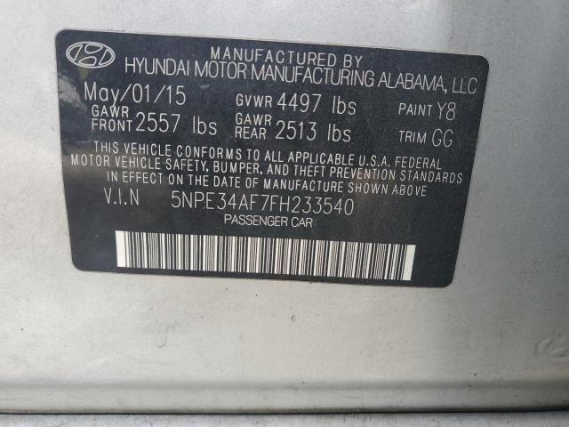 Photo 11 VIN: 5NPE34AF7FH233540 - HYUNDAI SONATA SPO 