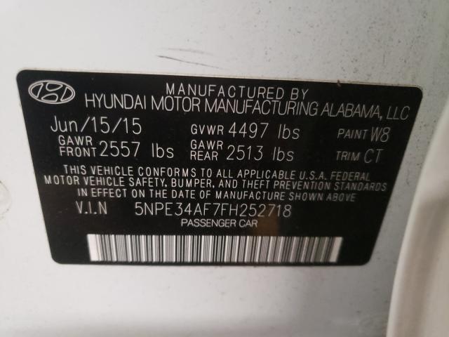 Photo 9 VIN: 5NPE34AF7FH252718 - HYUNDAI SONATA SPO 