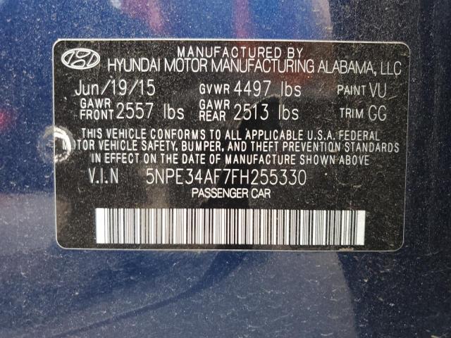 Photo 11 VIN: 5NPE34AF7FH255330 - HYUNDAI SONATA SPO 