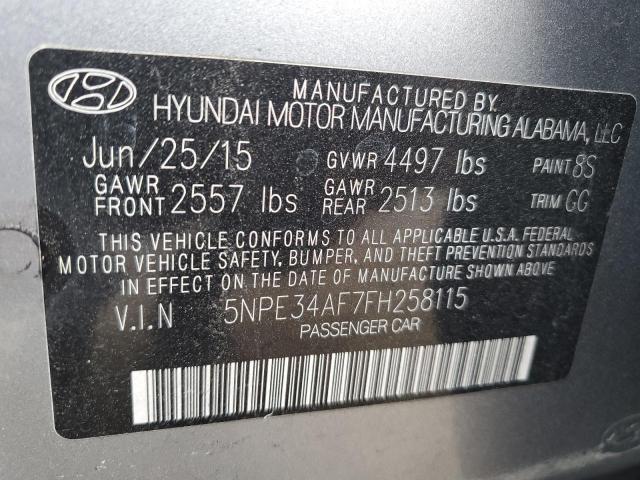 Photo 11 VIN: 5NPE34AF7FH258115 - HYUNDAI SONATA SPO 