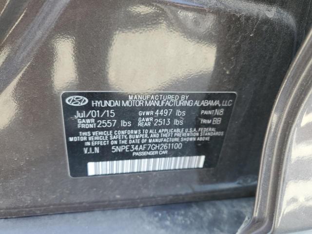 Photo 11 VIN: 5NPE34AF7GH261100 - HYUNDAI SONATA 