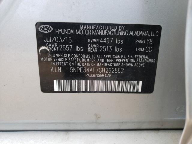 Photo 9 VIN: 5NPE34AF7GH262862 - HYUNDAI SONATA SPO 