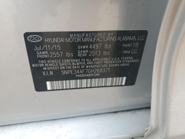 Photo 12 VIN: 5NPE34AF7GH268371 - HYUNDAI SONATA SPO 