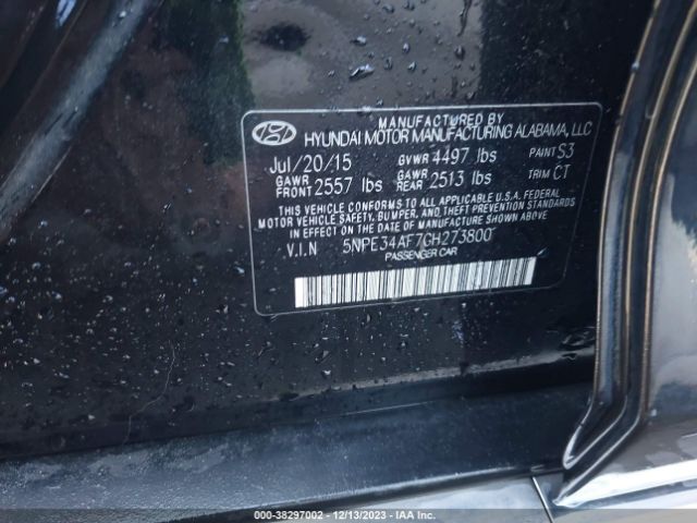 Photo 8 VIN: 5NPE34AF7GH273800 - HYUNDAI SONATA 