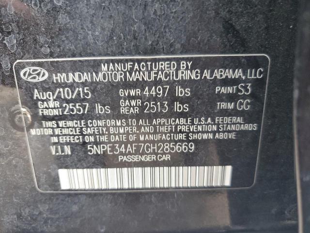 Photo 11 VIN: 5NPE34AF7GH285669 - HYUNDAI SONATA SPO 