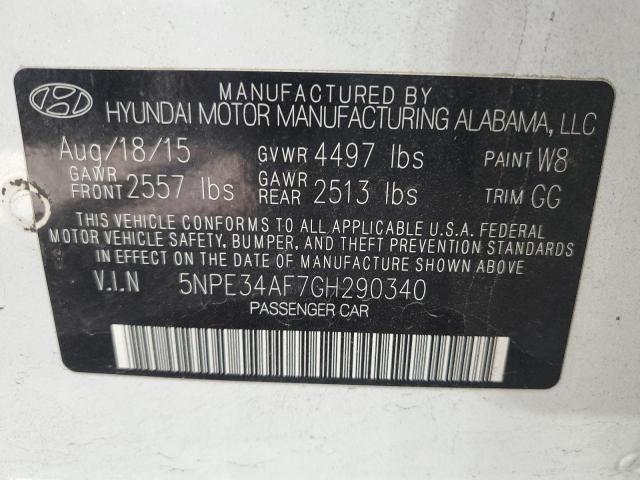 Photo 11 VIN: 5NPE34AF7GH290340 - HYUNDAI SONATA SPO 