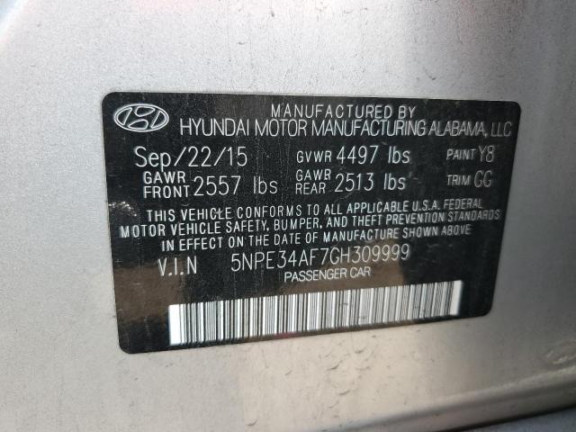 Photo 12 VIN: 5NPE34AF7GH309999 - HYUNDAI SONATA SPO 