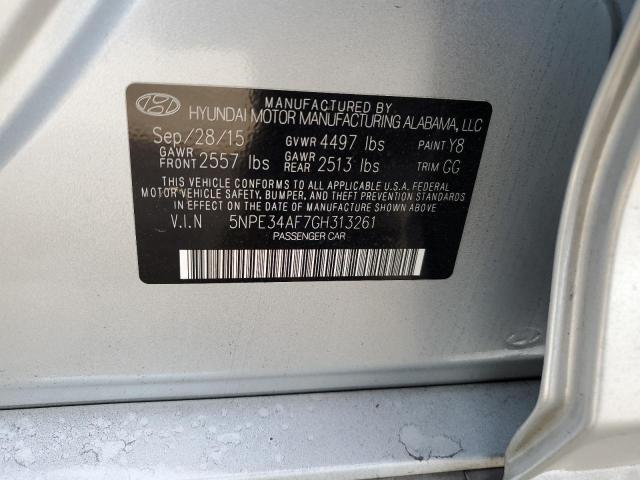 Photo 11 VIN: 5NPE34AF7GH313261 - HYUNDAI SONATA SPO 