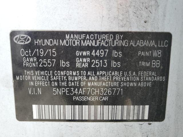 Photo 11 VIN: 5NPE34AF7GH326771 - HYUNDAI SONATA 