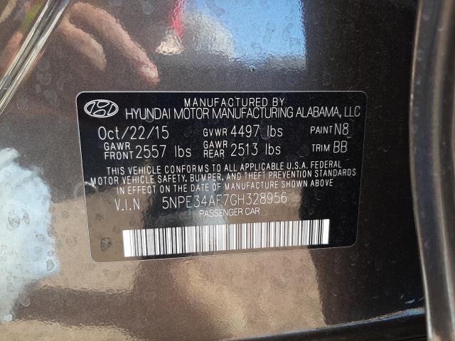 Photo 9 VIN: 5NPE34AF7GH328956 - HYUNDAI SONATA SPO 