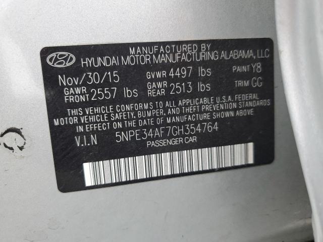 Photo 11 VIN: 5NPE34AF7GH354764 - HYUNDAI SONATA SPO 