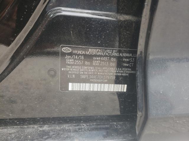 Photo 9 VIN: 5NPE34AF7GH379759 - HYUNDAI SONATA SPO 