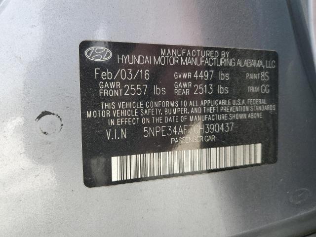 Photo 11 VIN: 5NPE34AF7GH390437 - HYUNDAI SONATA SPO 