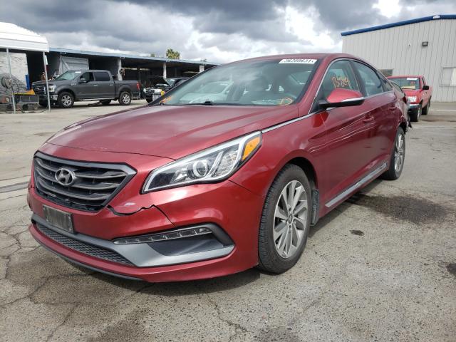 Photo 1 VIN: 5NPE34AF7GH390728 - HYUNDAI SONATA SPO 