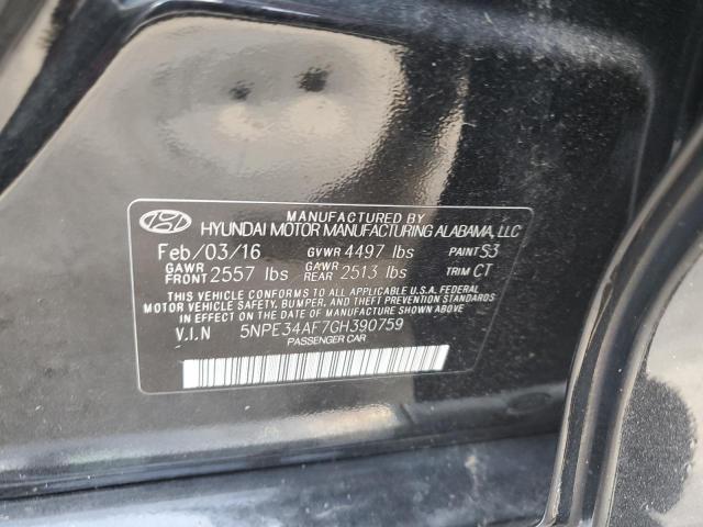 Photo 11 VIN: 5NPE34AF7GH390759 - HYUNDAI SONATA SPO 