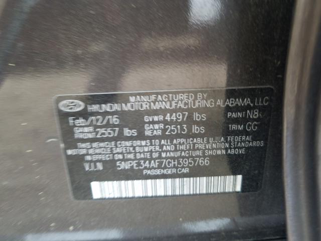 Photo 9 VIN: 5NPE34AF7GH395766 - HYUNDAI SONATA 