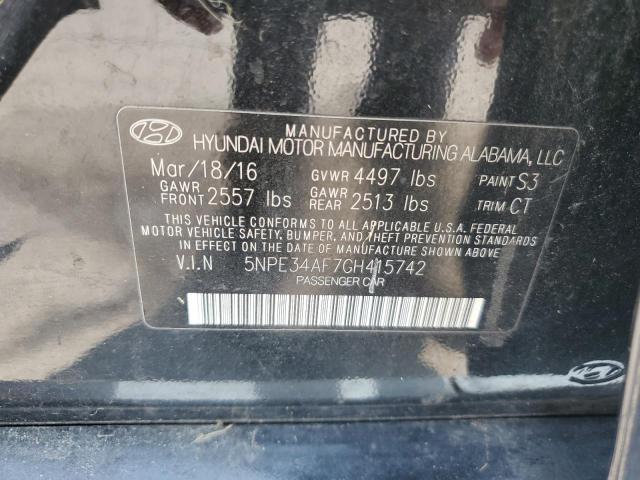 Photo 11 VIN: 5NPE34AF7GH415742 - HYUNDAI SONATA SPO 