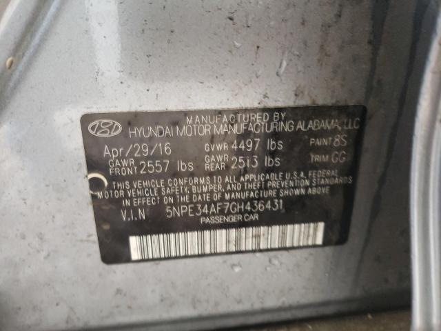 Photo 11 VIN: 5NPE34AF7GH436431 - HYUNDAI SONATA SPO 