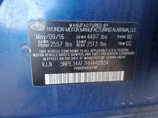 Photo 11 VIN: 5NPE34AF7HH440934 - HYUNDAI SONATA SPO 