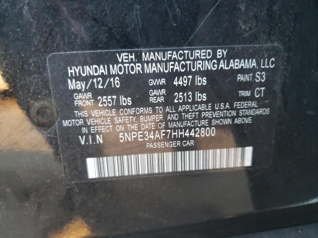 Photo 9 VIN: 5NPE34AF7HH442800 - HYUNDAI SONATA SPO 