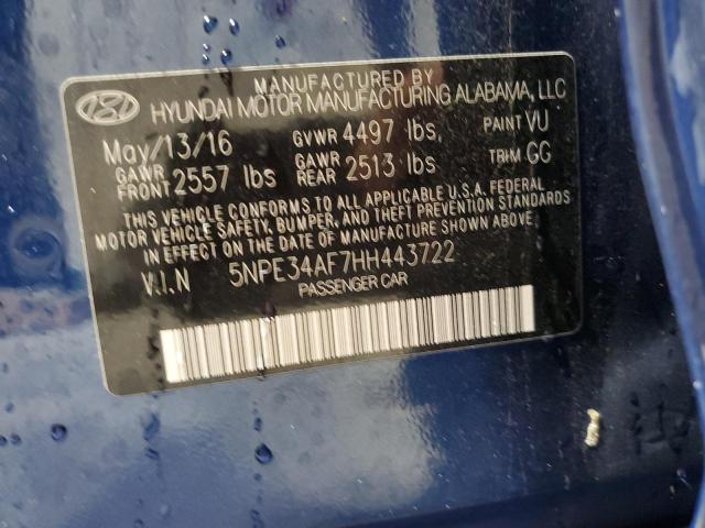 Photo 9 VIN: 5NPE34AF7HH443722 - HYUNDAI SONATA SPO 