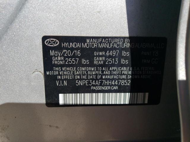 Photo 11 VIN: 5NPE34AF7HH447852 - HYUNDAI SONATA 